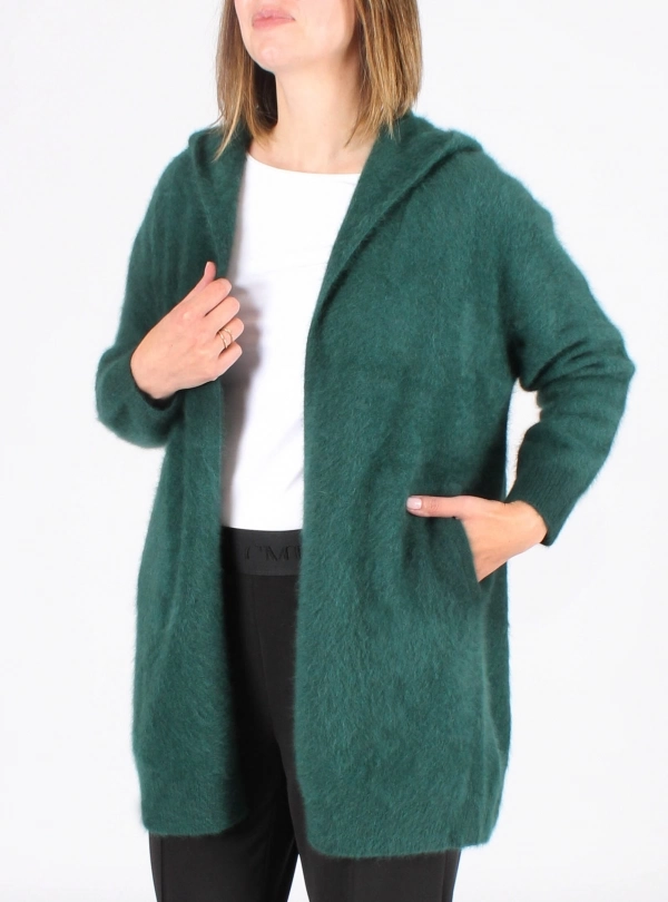 Cardigans for women - Racoon Long Vest - Estheme Cachemire