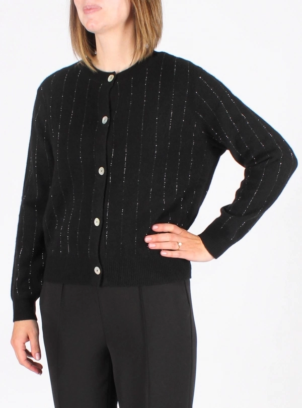 Cardigans for women - Strass Cardigan - Estheme Cachemire