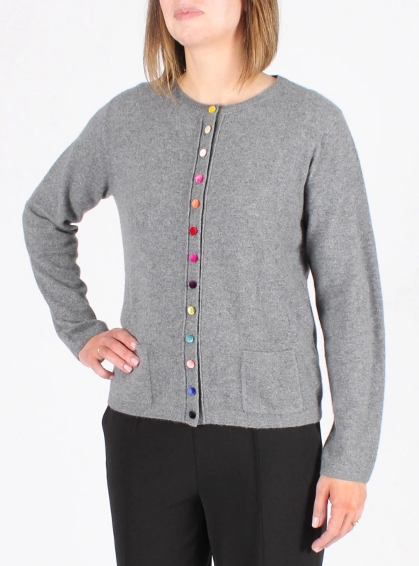 Cardigans for women - Button Cardigan - Estheme Cachemire