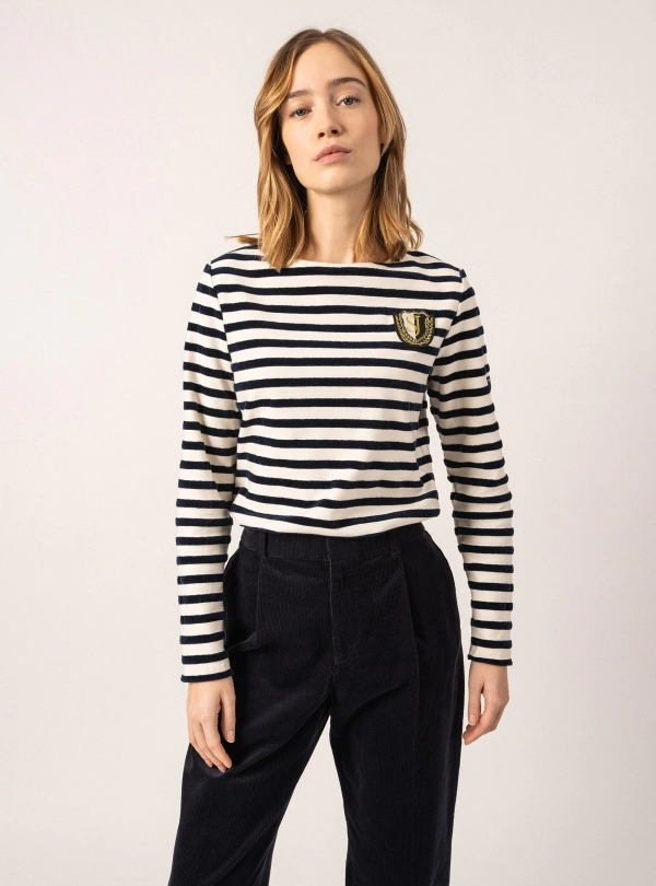 Nautical T-Shirts / T-shirts for women - Meridame Campus - Saint James