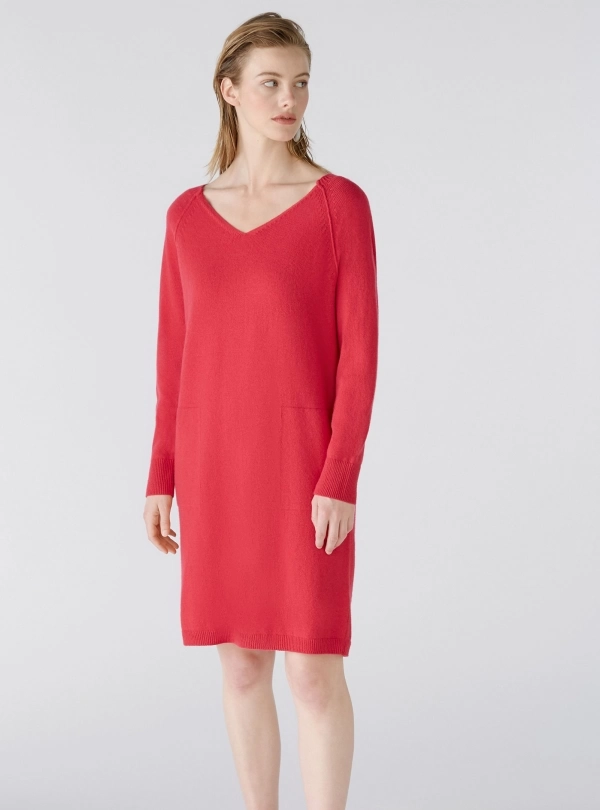 Dresses for women - V Neck Dress - OUI