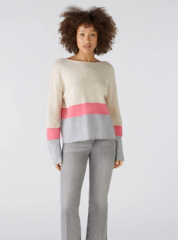 Sweaters for women - Striped Sweater - OUI