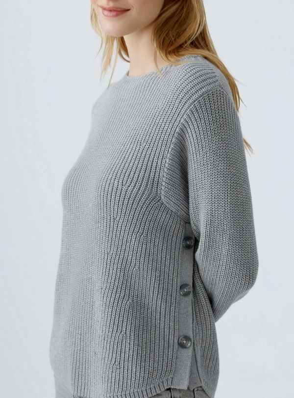 Sweaters for women - Buttoned Sweater - OUI