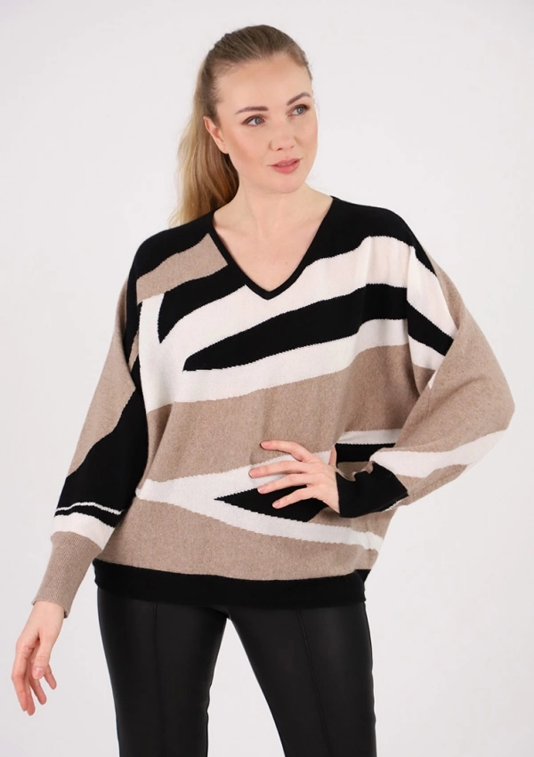 Sweaters for women - V-Neck Sweater - Estheme Cachemire