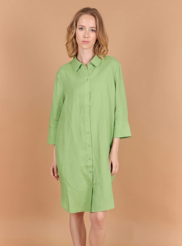 Dresses for women - Linen Dress - Estheme Cachemire