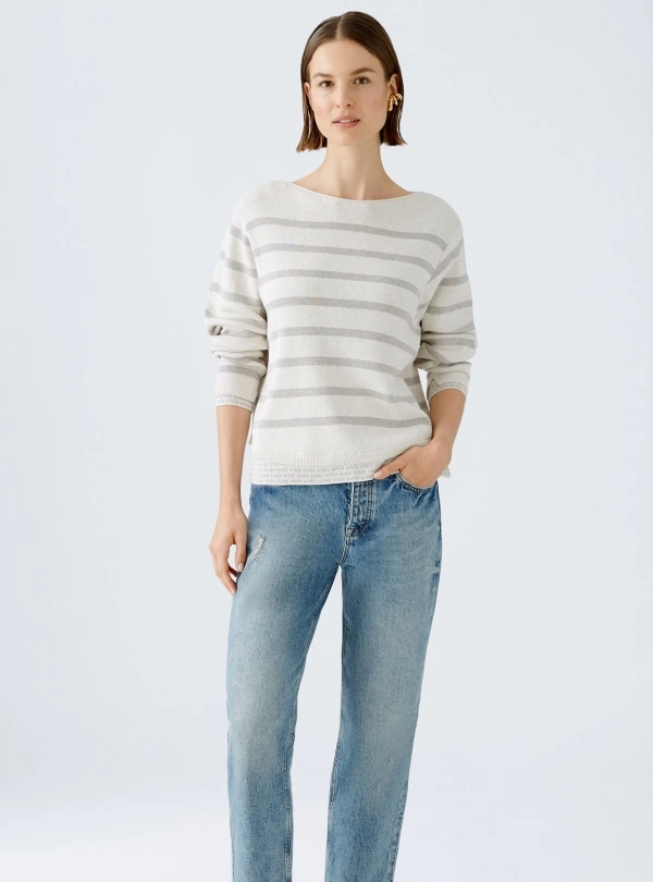 Sweaters for women - Striped Sweater - OUI