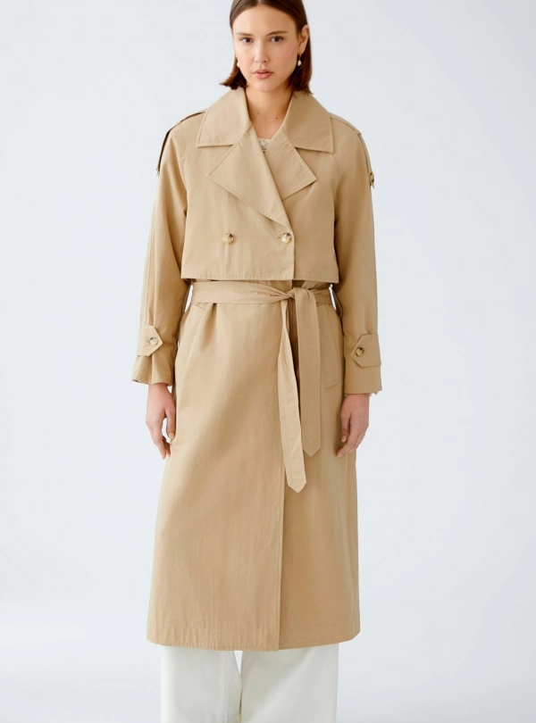 Coats for women - Convertible Trench Coat - OUI