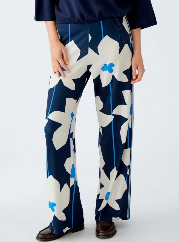 Pants for women - Printed Trousers - OUI